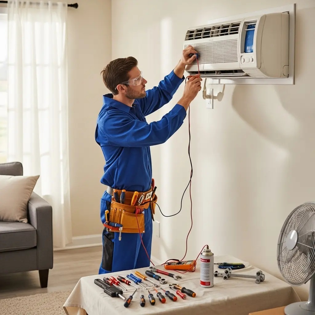 Gördes Goodman Goodman klima gaz dolumu ve bakım – Enerji verimliliği artırıldı. - Teknik servis örneği